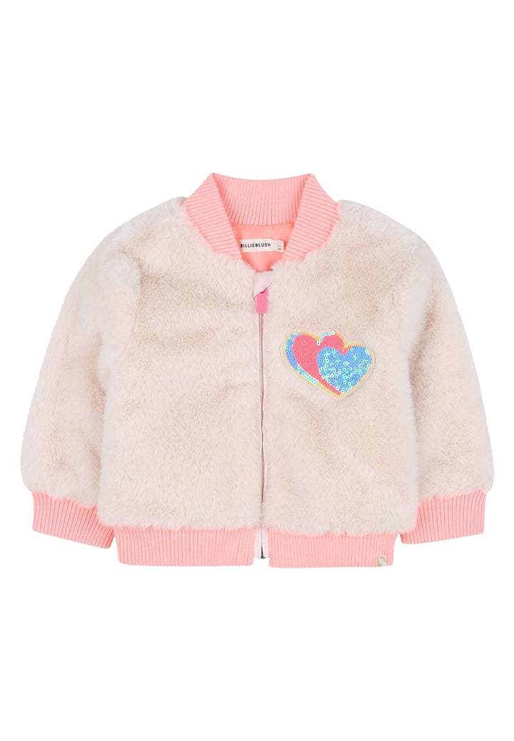 Chaqueta rosa para niña