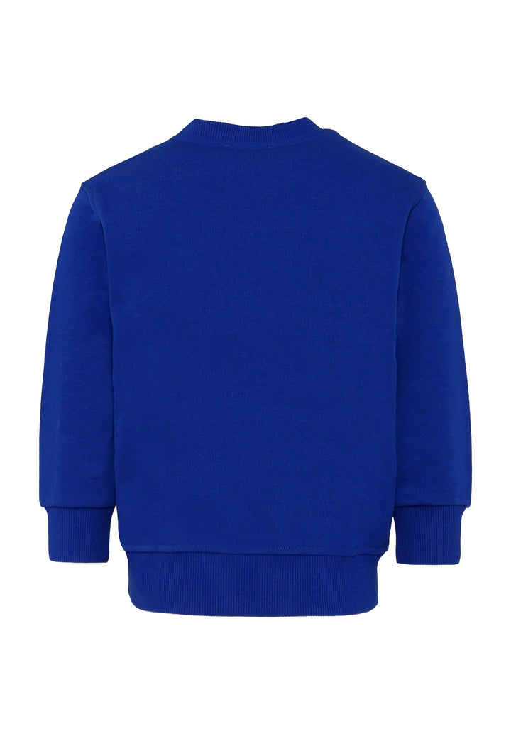 Blue crew neck sweatshirt for boys
