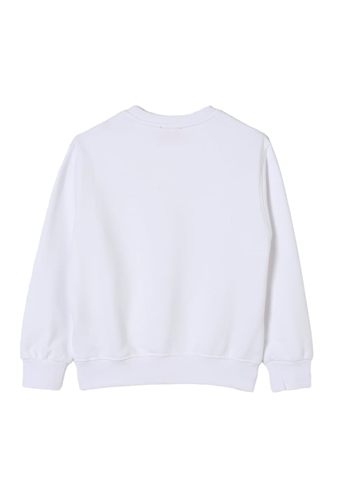 White crewneck sweatshirt for kids