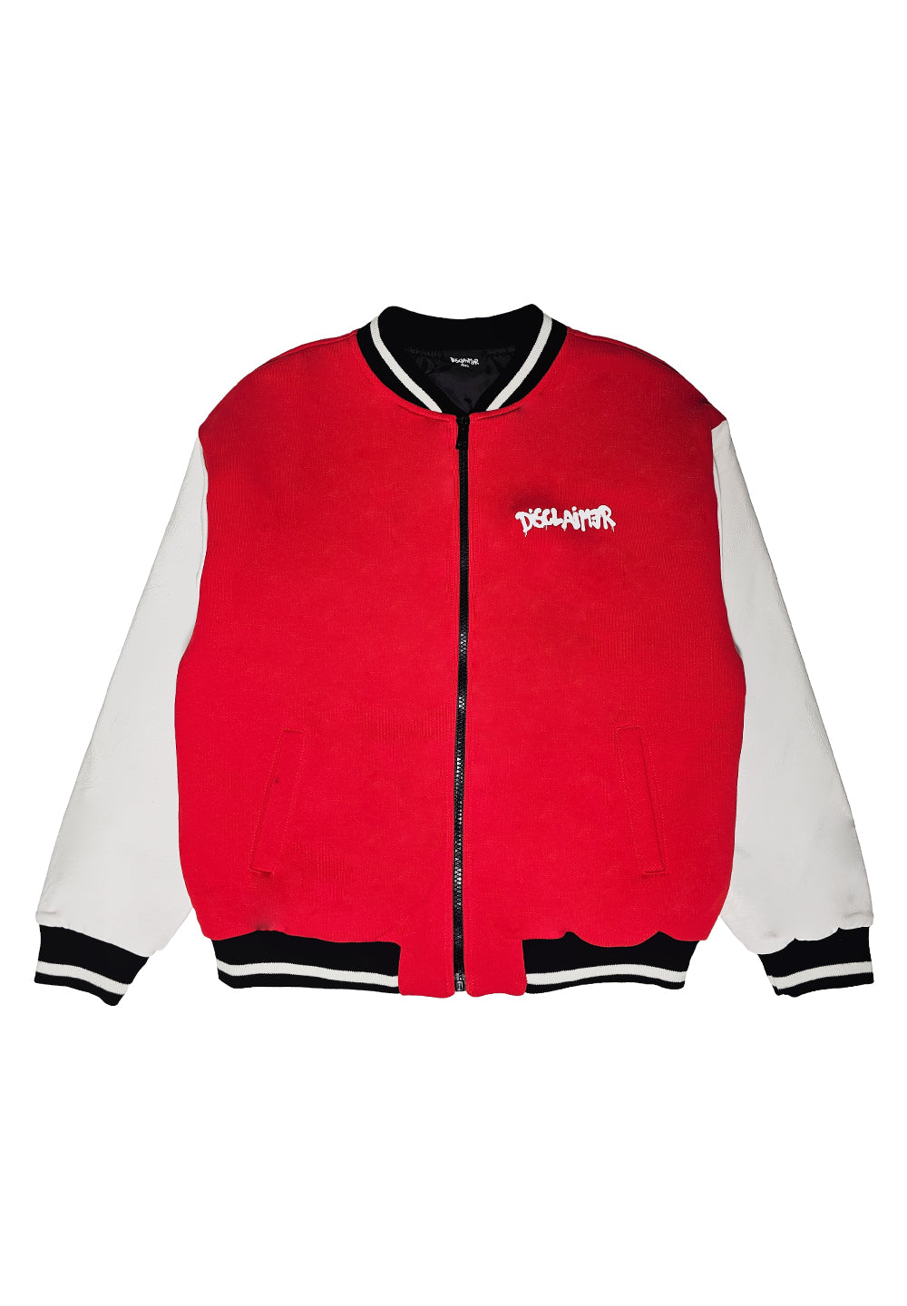 Chaqueta estilo universitario roja para niño