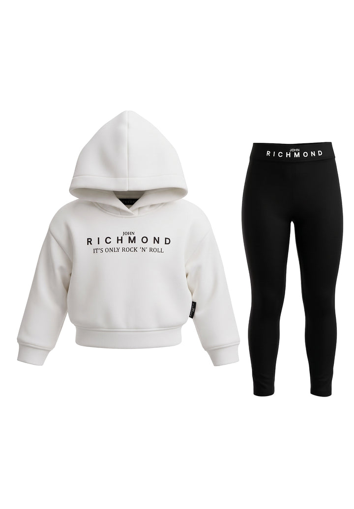 Black and white tracksuit for girls