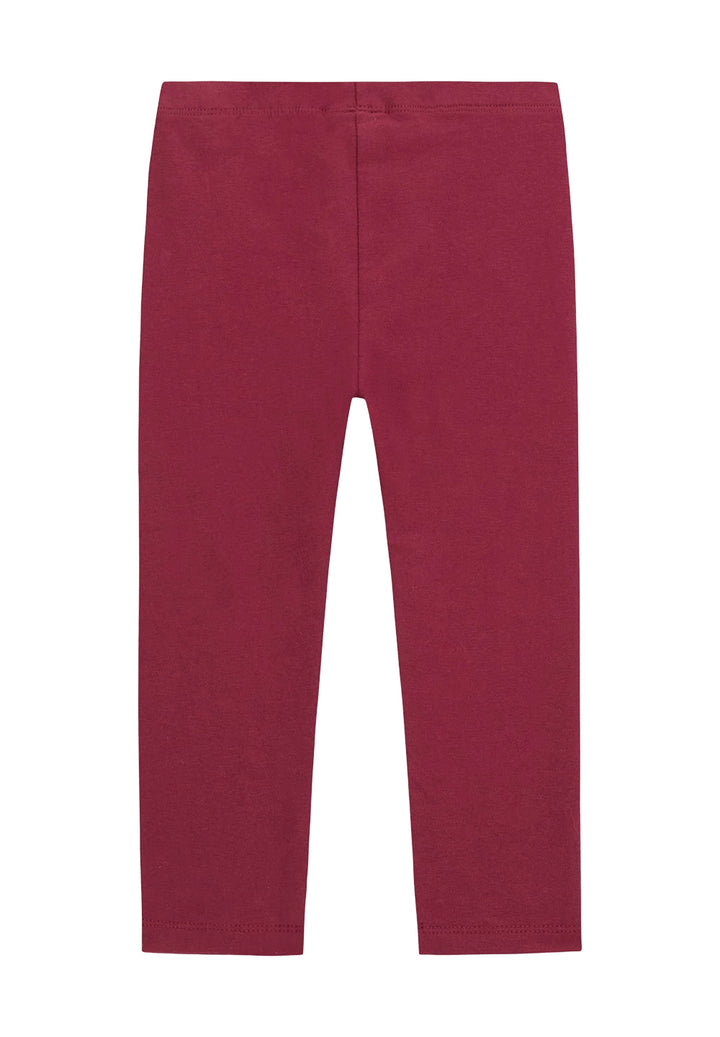 Leggings burdeos para niña