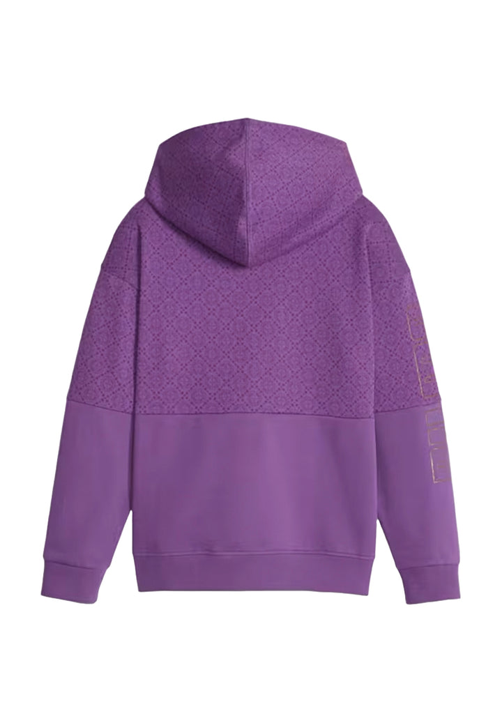 Sweat à capuche violet pour fille