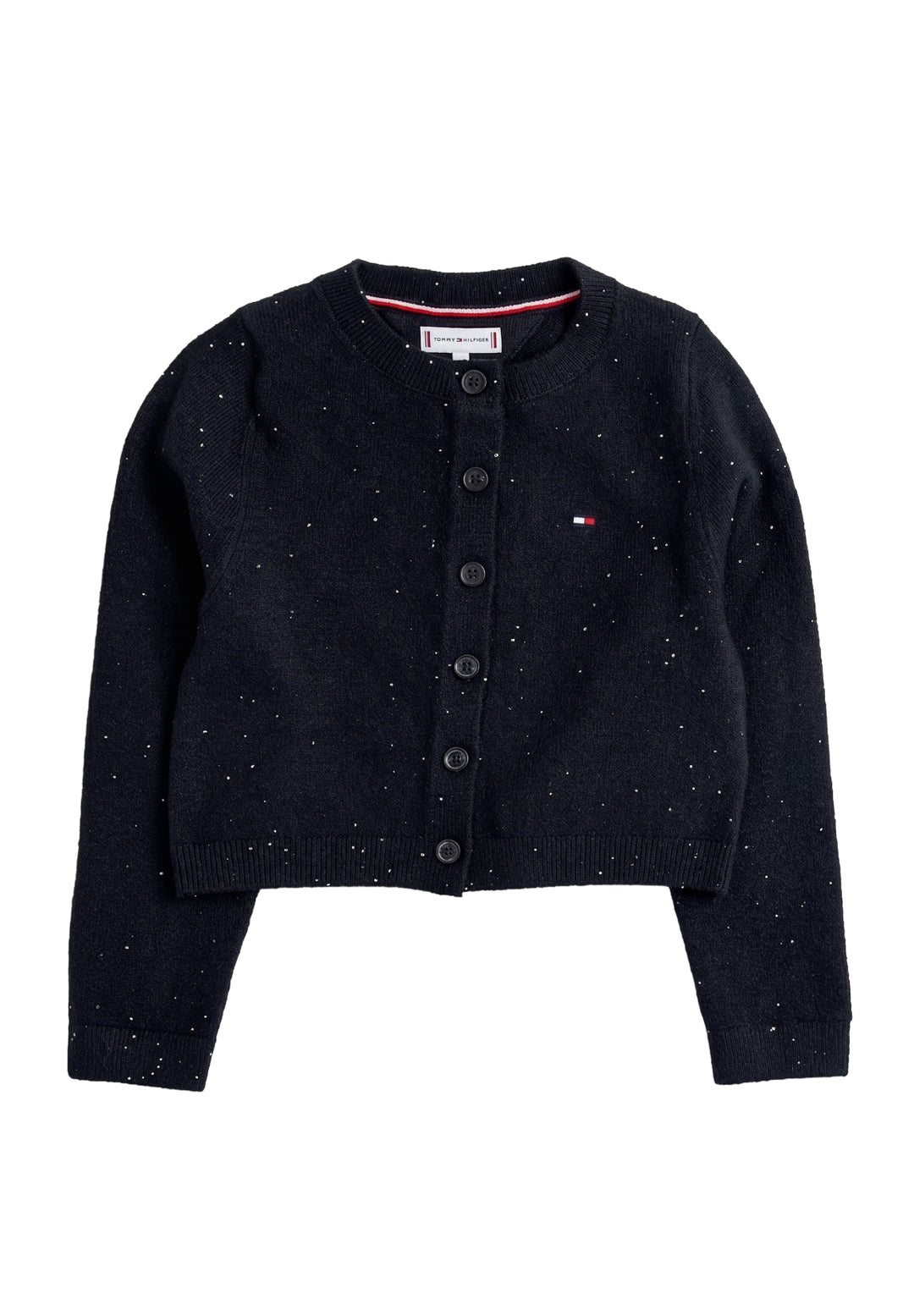 Schwarze Strickjacke für Mädchen
