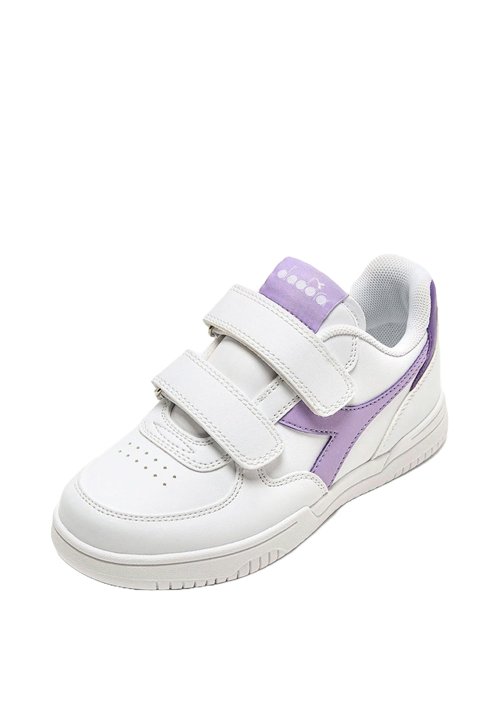 Chaussures blanches et violettes pour filles