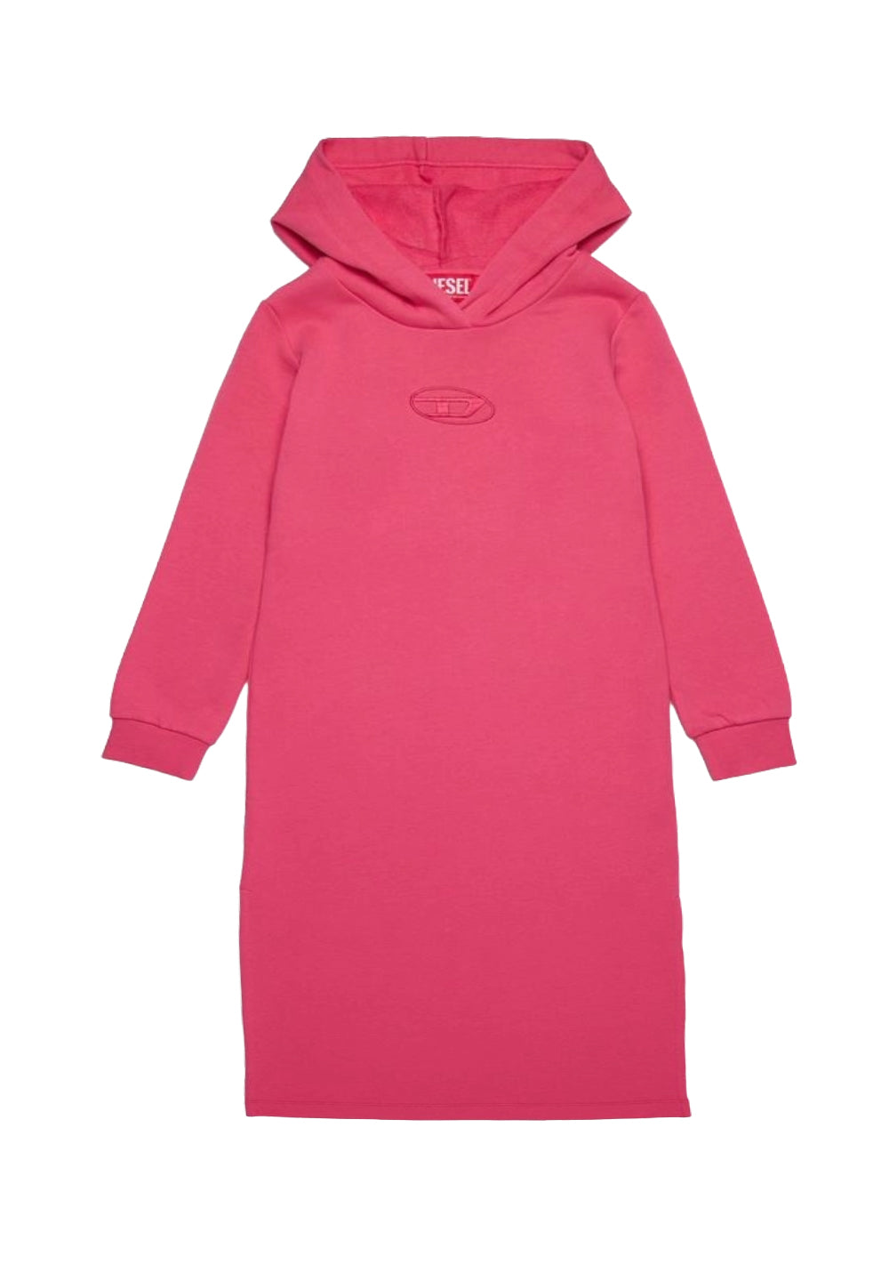 Fuchsiafarbenes Sweatshirtkleid für Mädchen