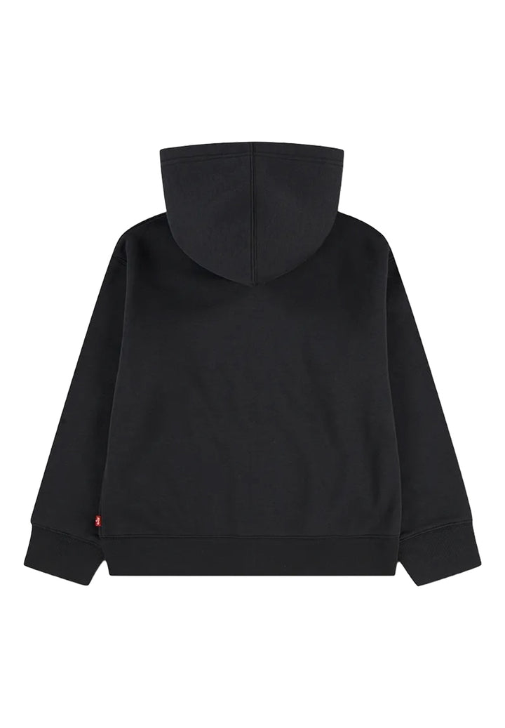 Sudadera negra con cremallera para niño