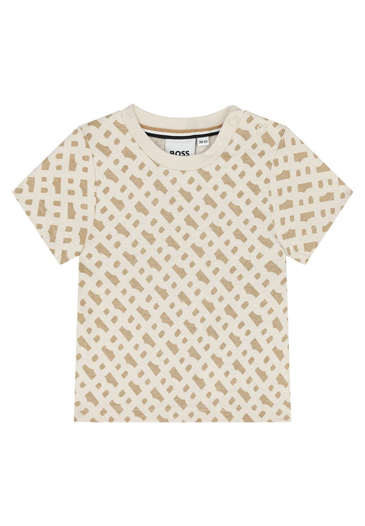 Sand-colored baby t-shirt