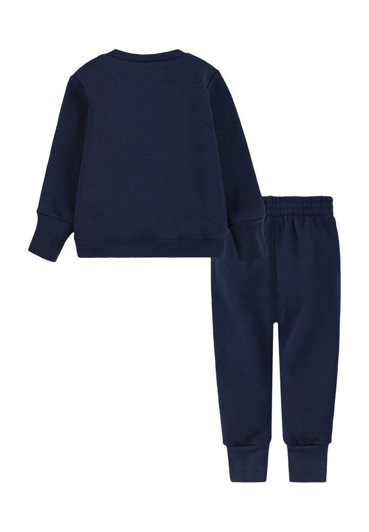 Navy blue sweatshirt set for baby
