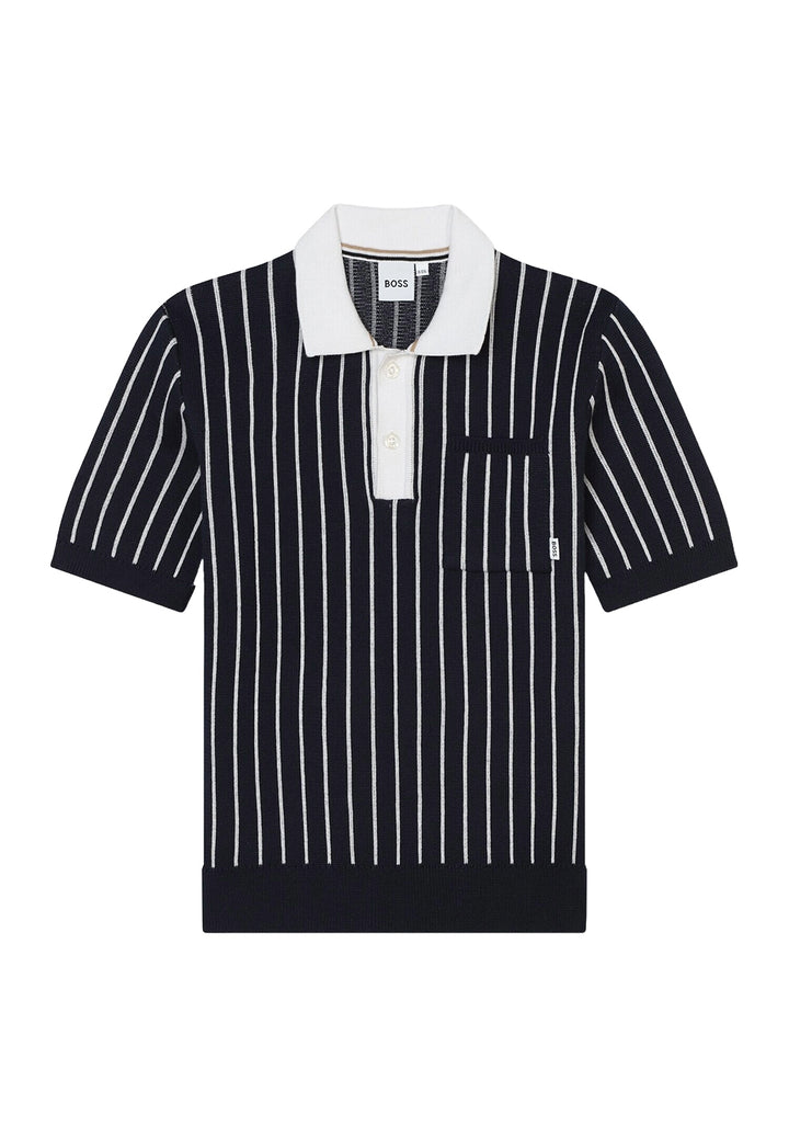 Blaues Poloshirt für Jungen