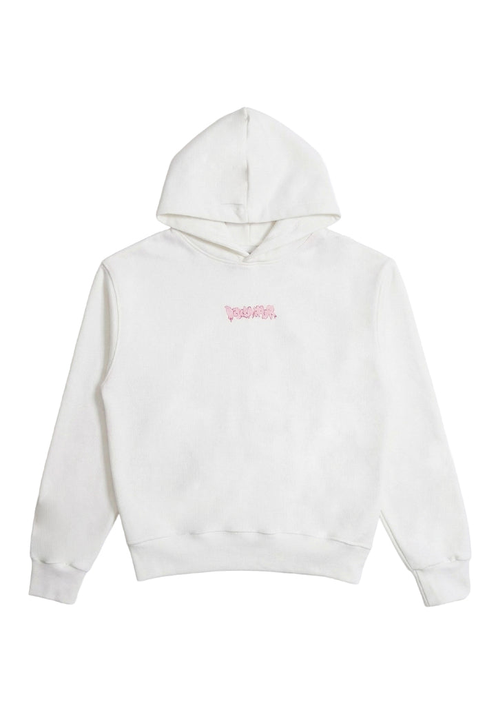 Sweat à capuche blanc pour fille