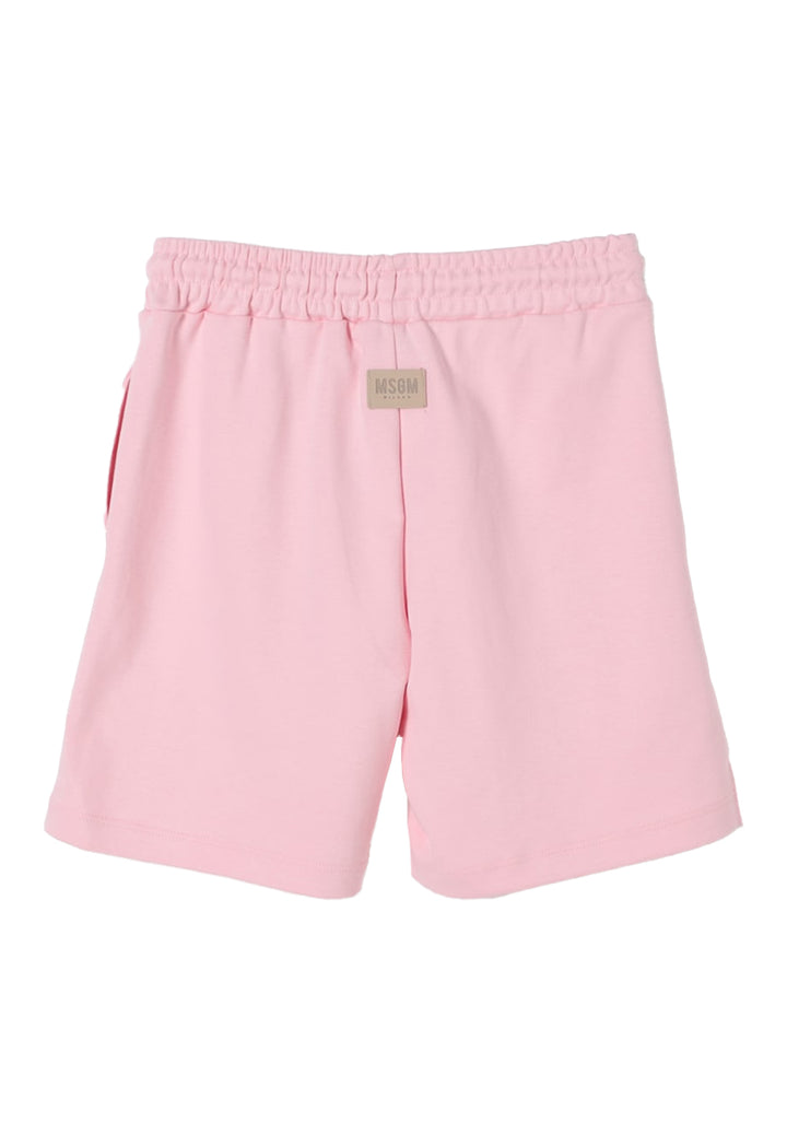 Pink sweatshirt shorts for baby girl