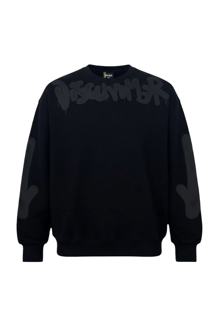 Schwarzes Sweatshirt mit Rundhalsausschnitt für Kinder