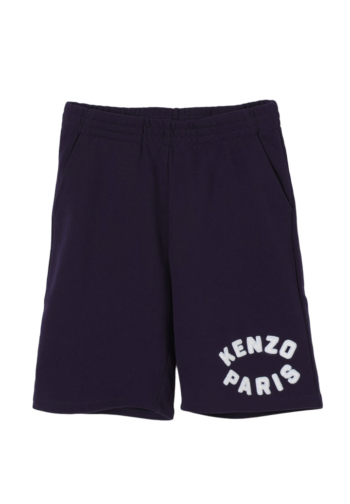 Blaue Sweatshirt-Bermudashorts für Jungen