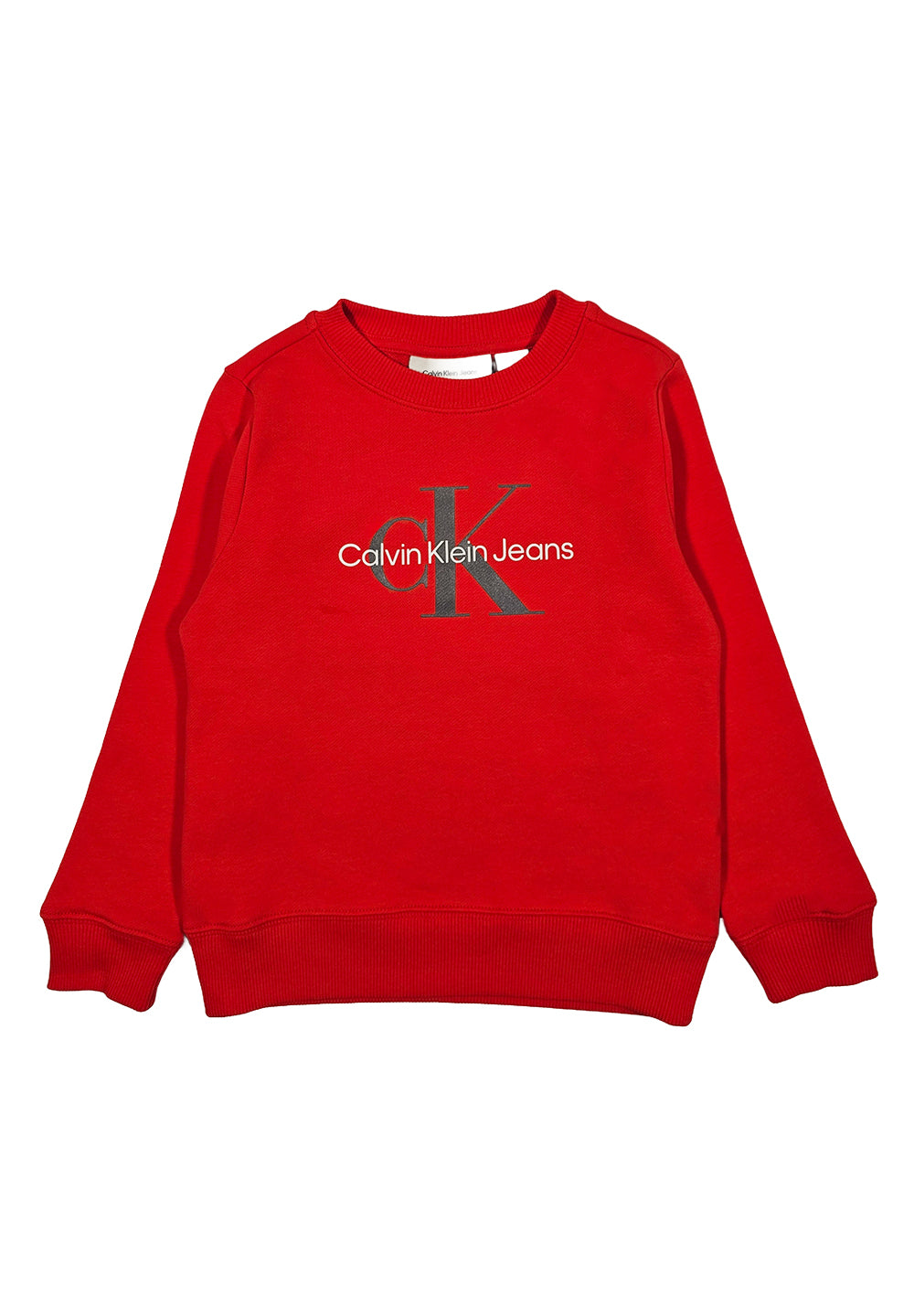 Sweat-shirt ras du cou rouge unisexe
