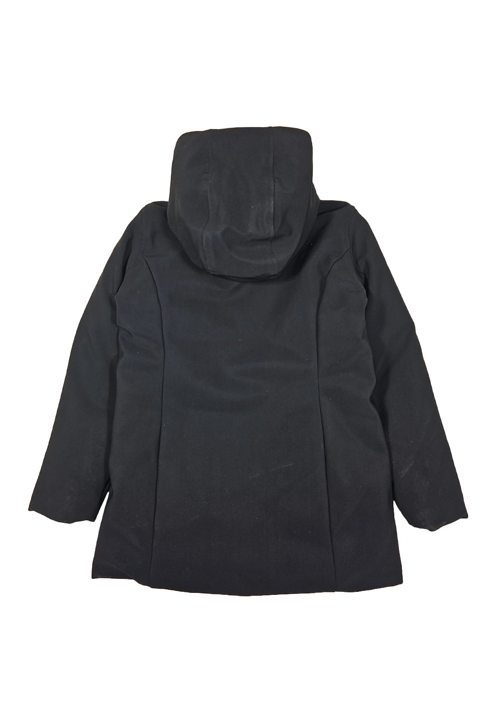 Chaqueta larga negra para niña