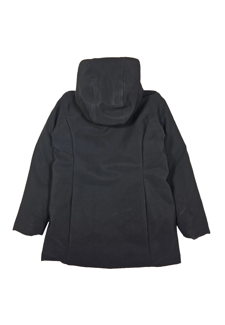 Chaqueta larga negra para niña