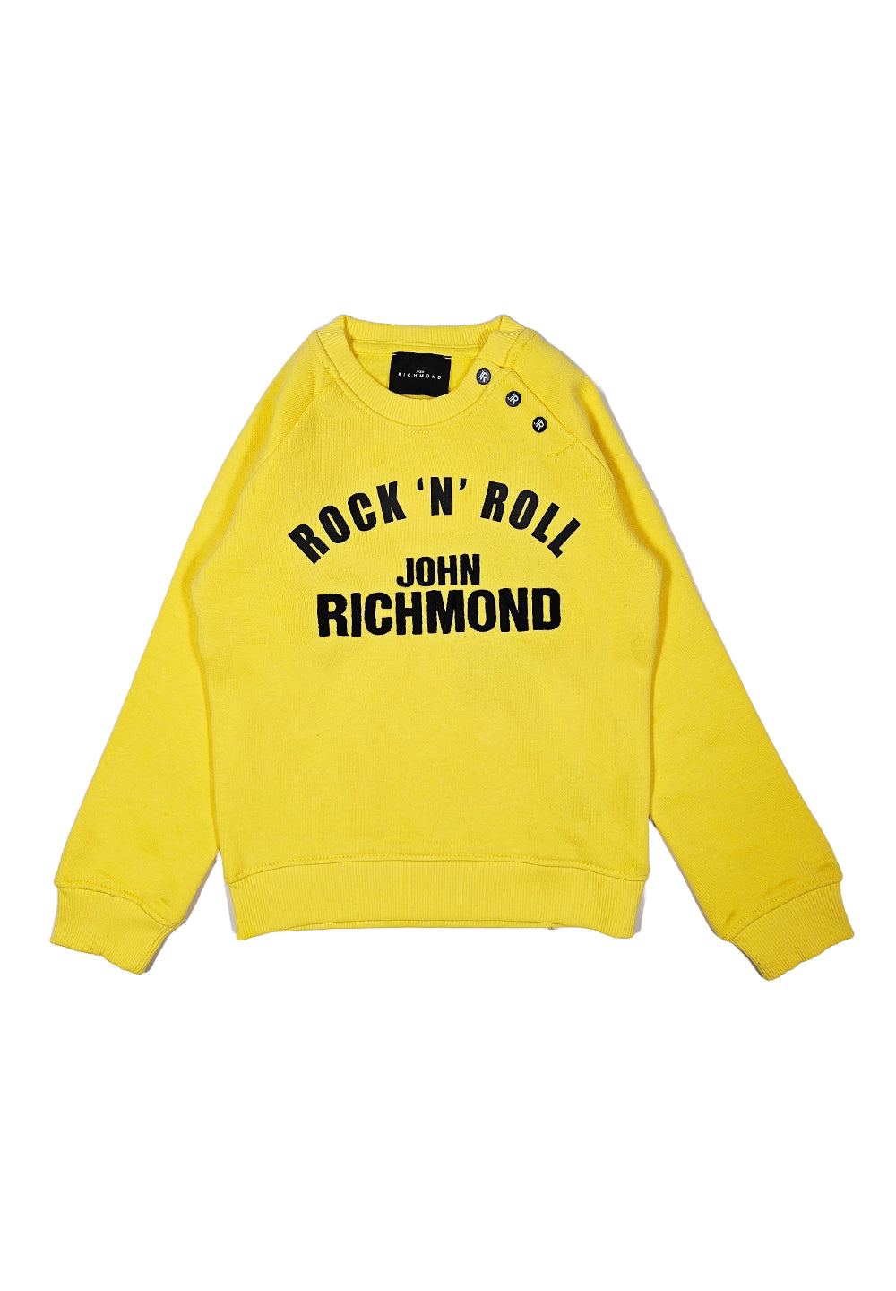 Sudadera de cuello redondo amarilla para niño