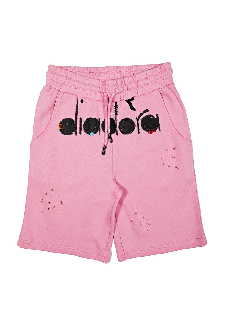 Bermuda felpa rosa per bambina - Primamoda kids