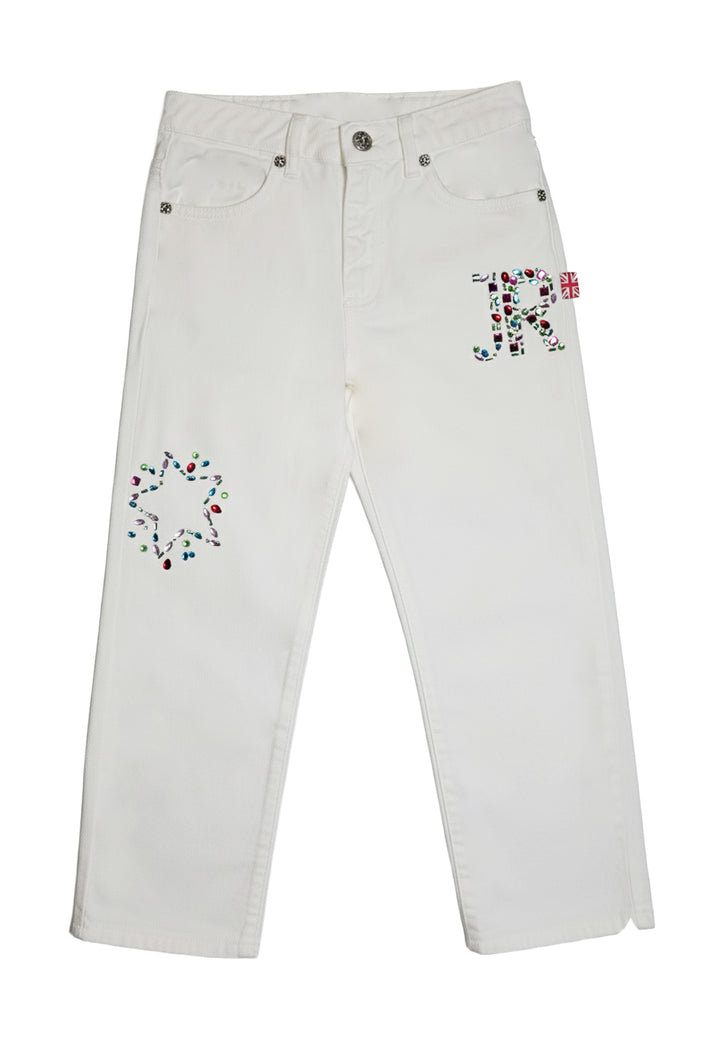 Jeans blancs pour filles