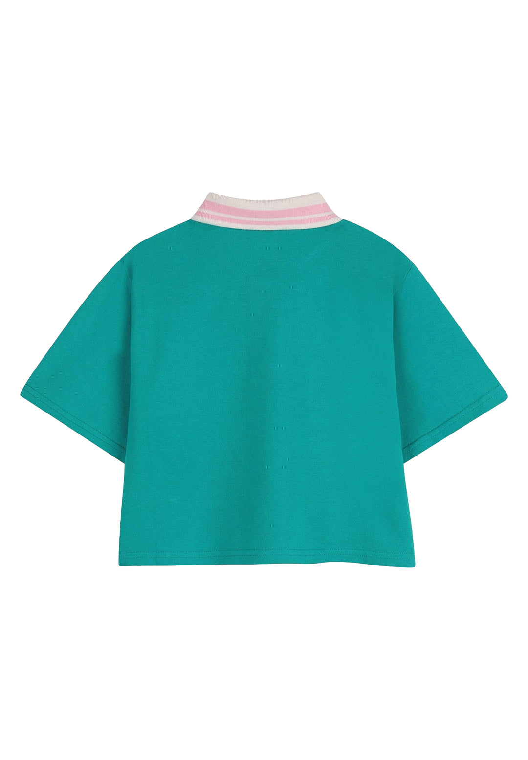 Grünes Poloshirt für Mädchen