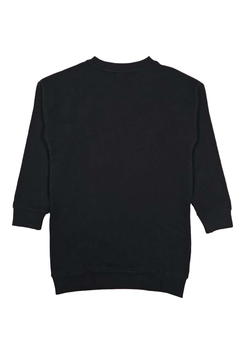 Vestido sudadera negro para niña
