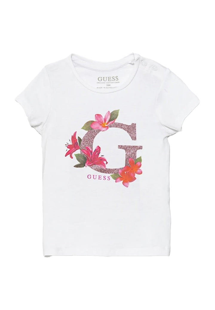 Camiseta blanca para bebé niña
