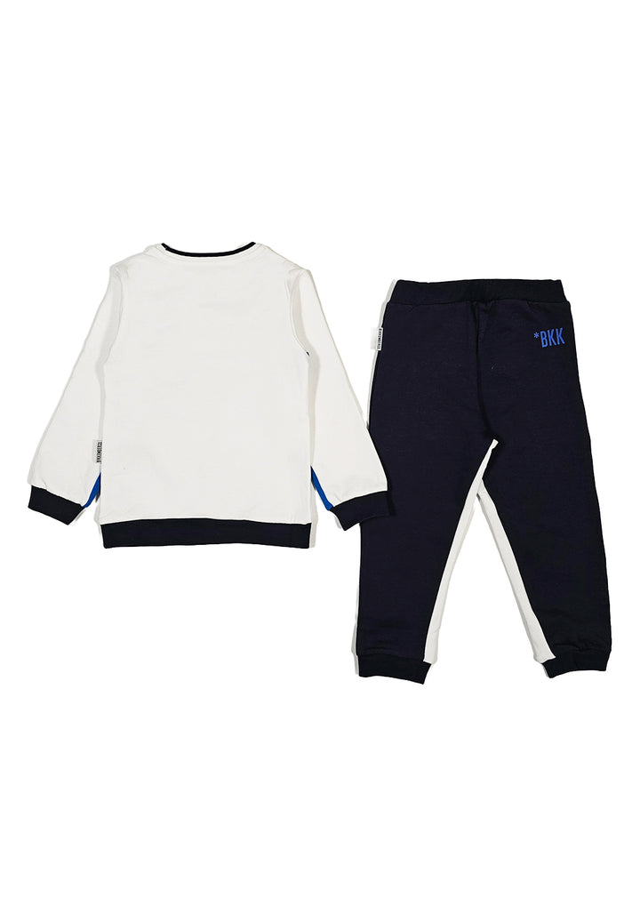 White and blue tracksuit for boys