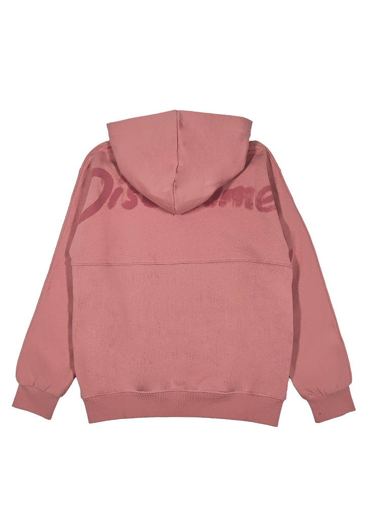 Pink hooded sweatshirt for girls