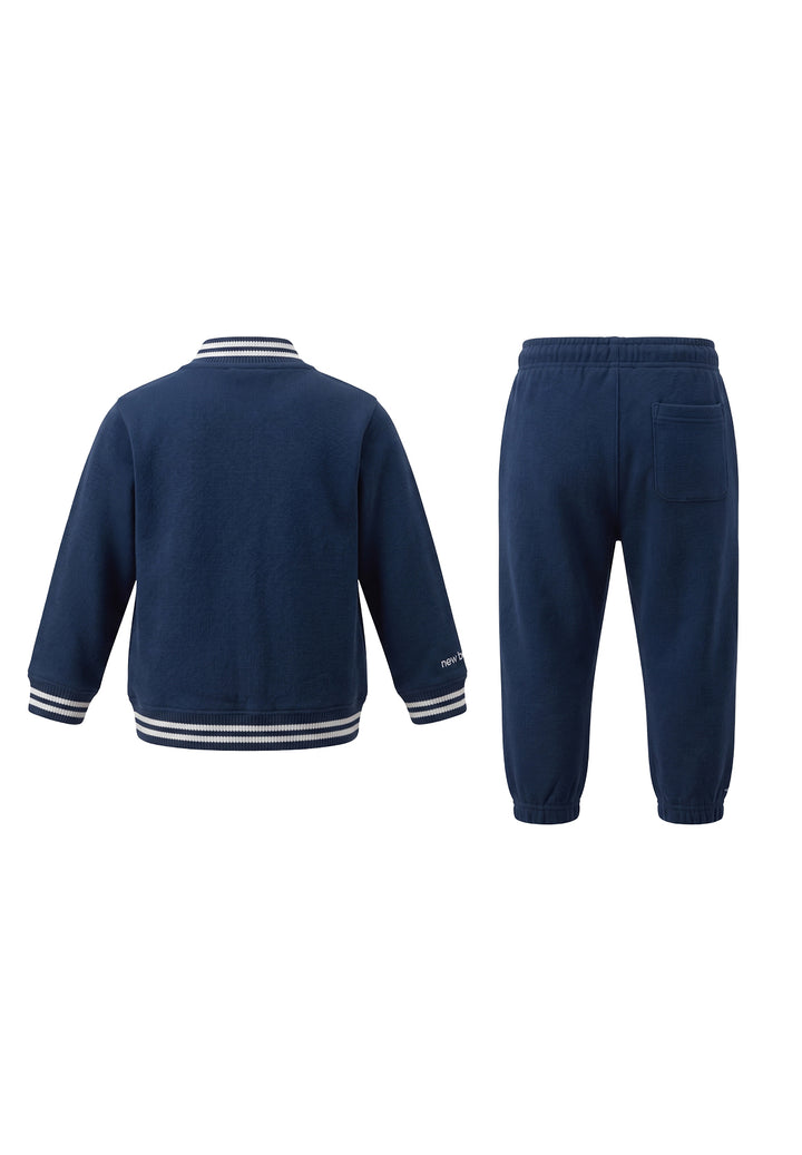 Navy blue sweatshirt set for boys