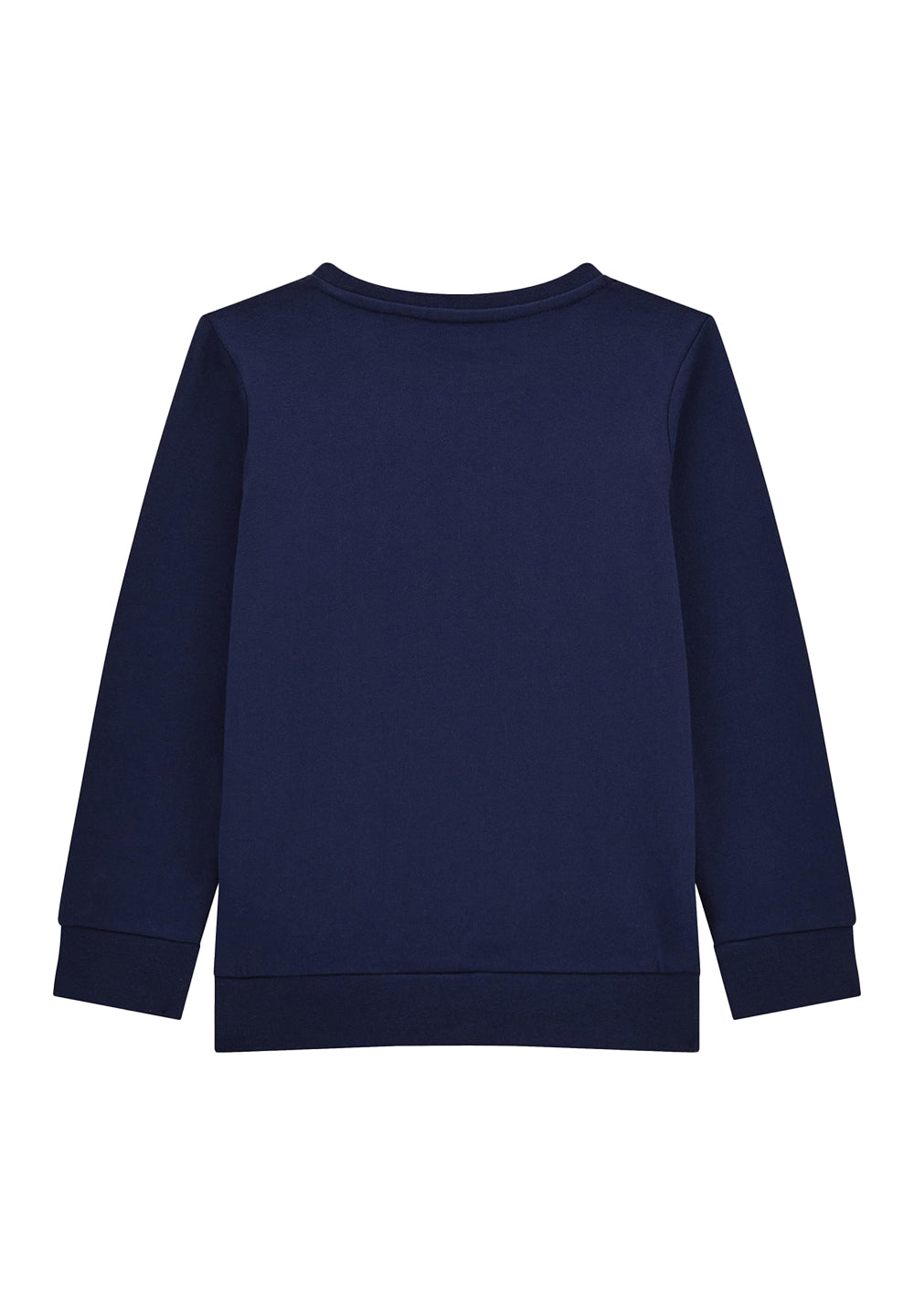 Sudadera de cuello redondo azul para recién nacido