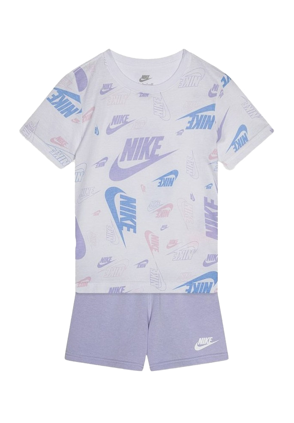 Ensemble blanc et violet pour nouveau-né petite fille