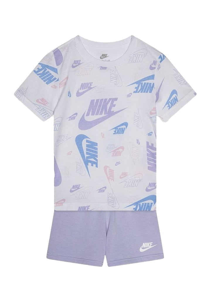 Ensemble blanc et violet pour nouveau-né petite fille