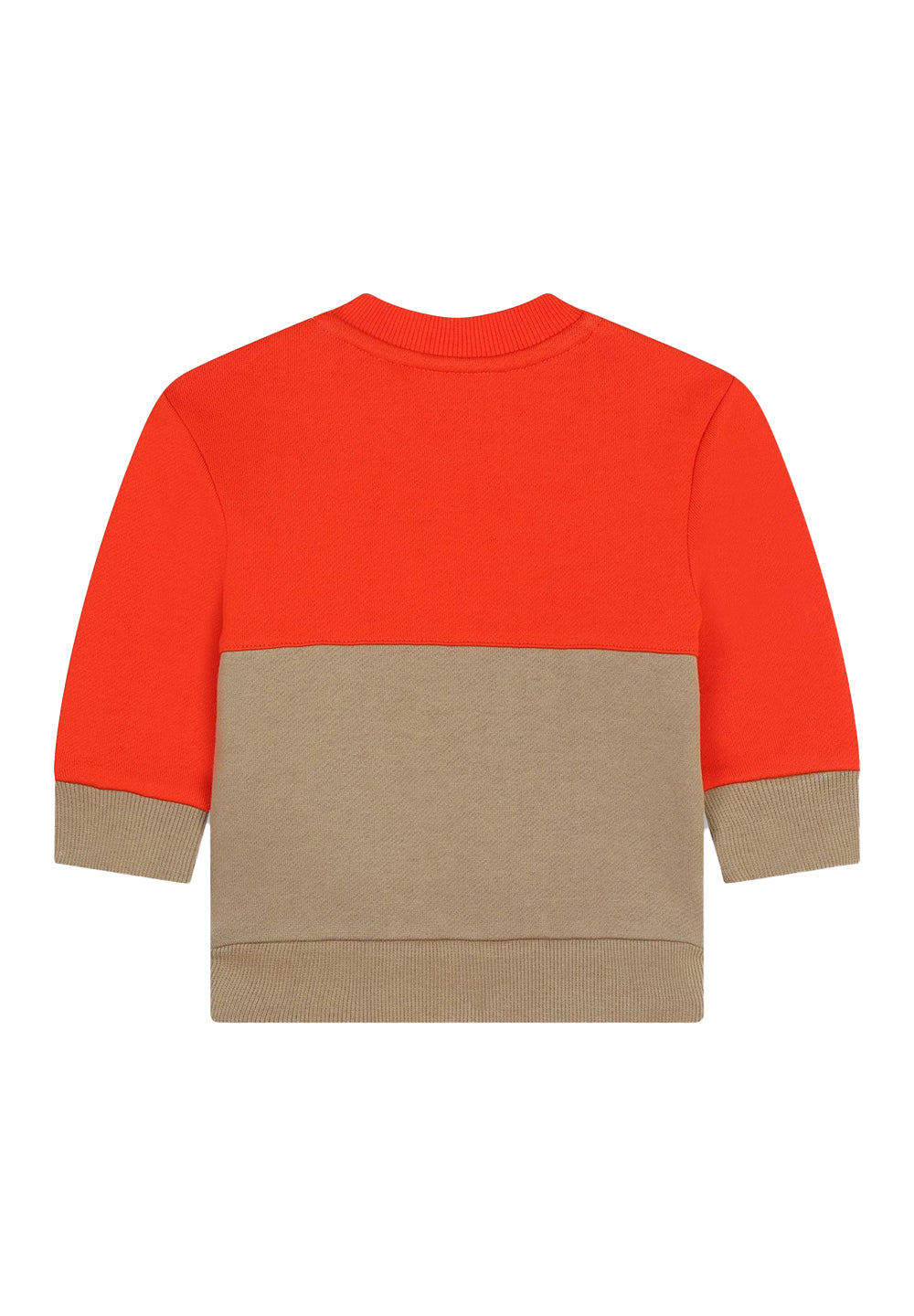 Orange crewneck sweatshirt for kids
