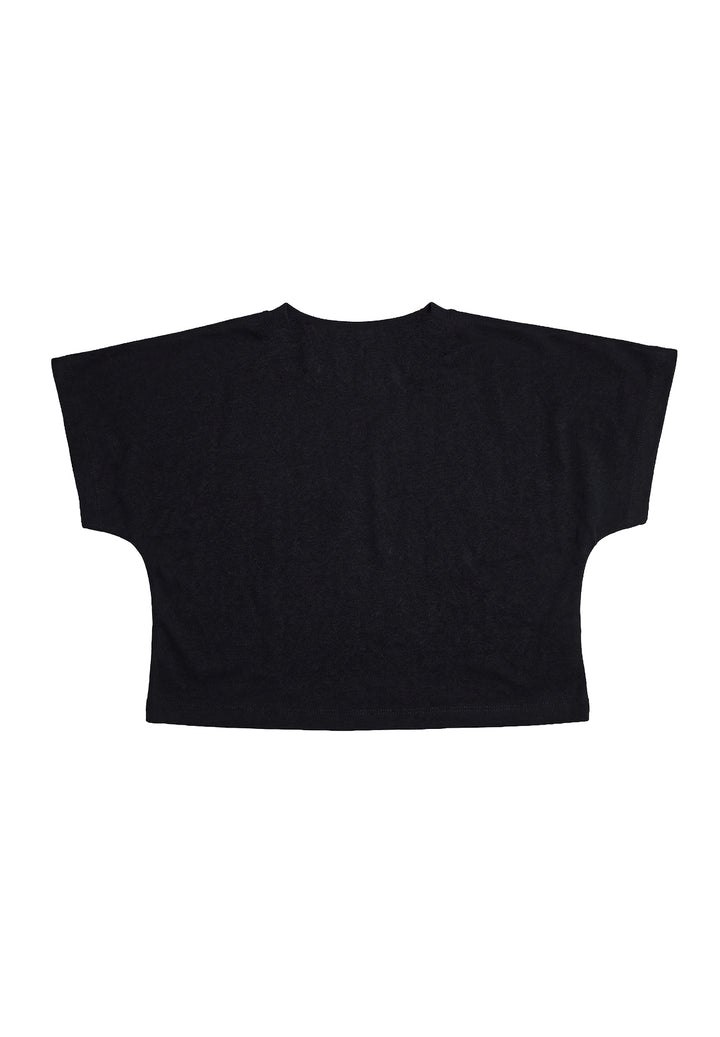 T-shirt noir pour fille