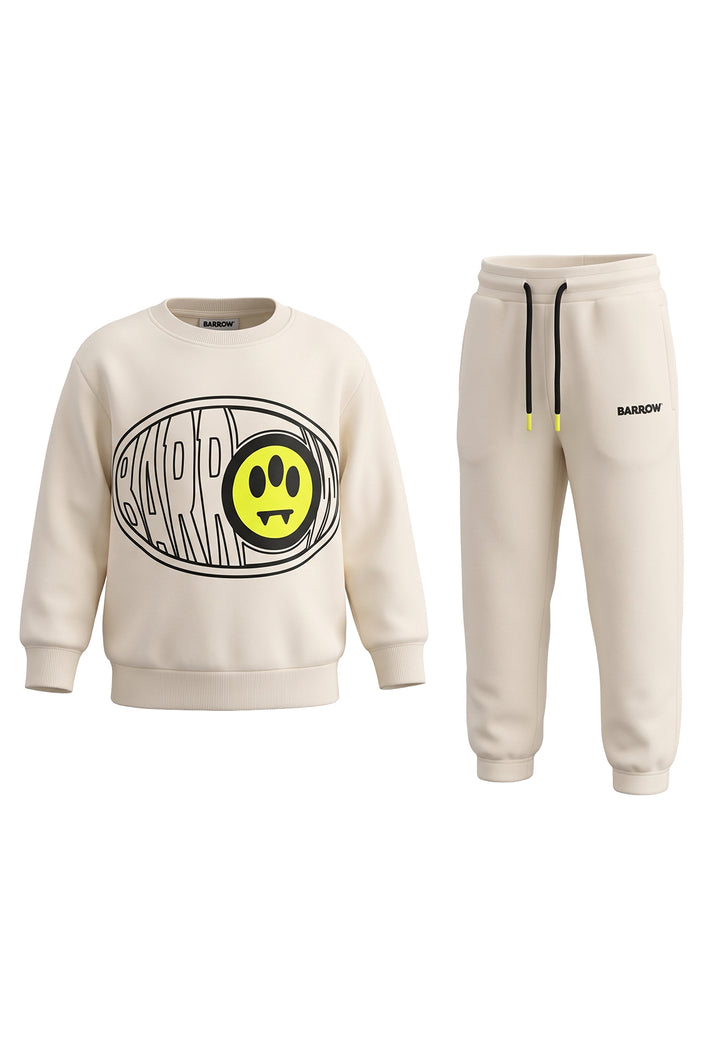 Unisex cream tracksuit