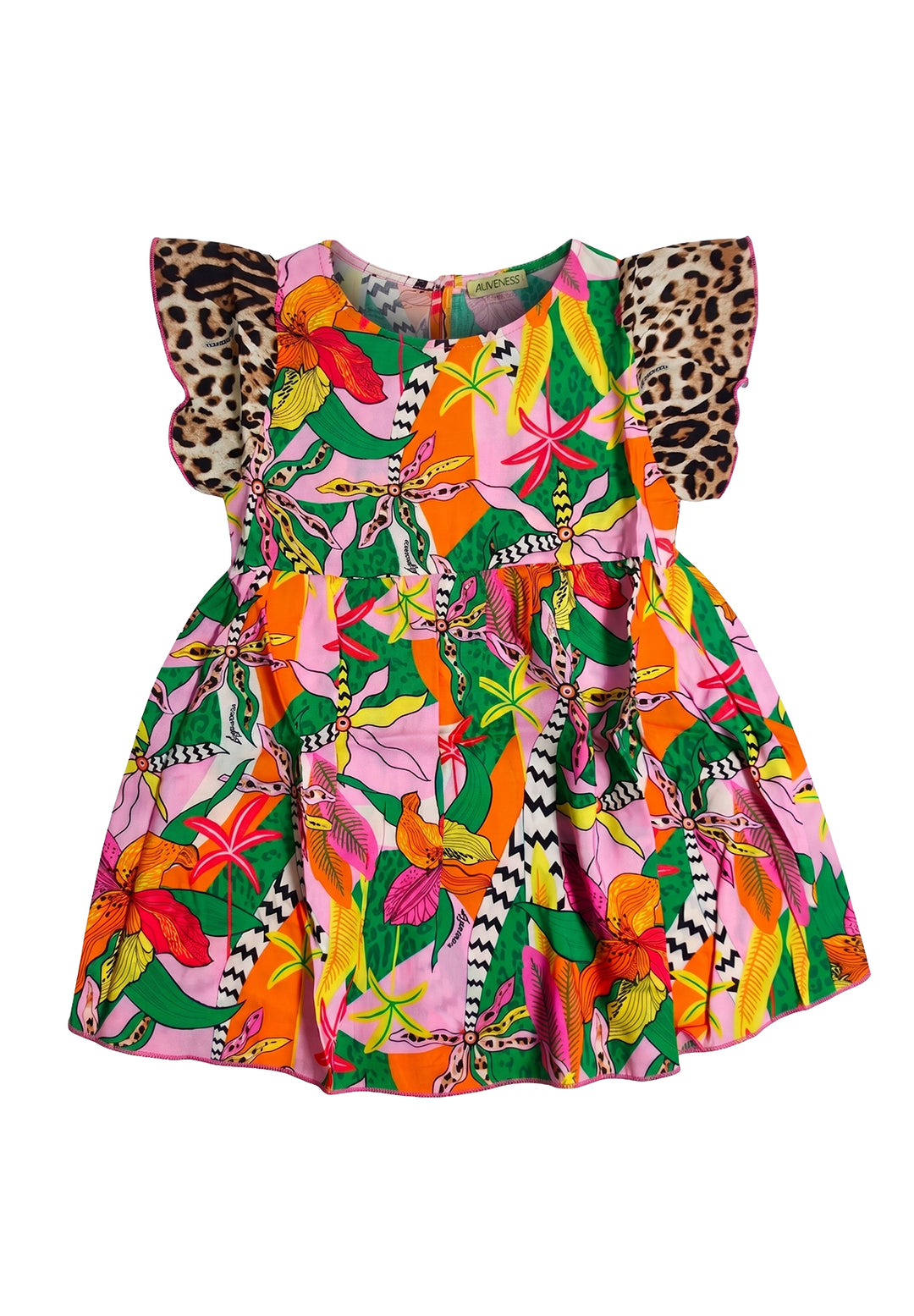 Robe multicolore pour bébé fille nouveau-né