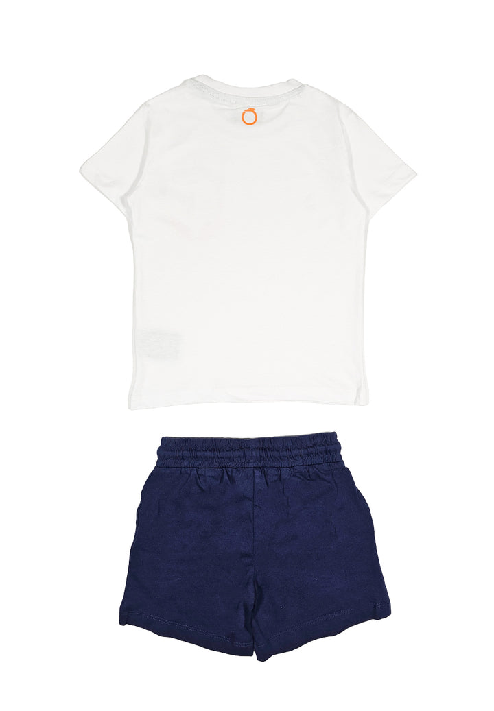 Completo bianco-blu per bambino - Primamoda kids