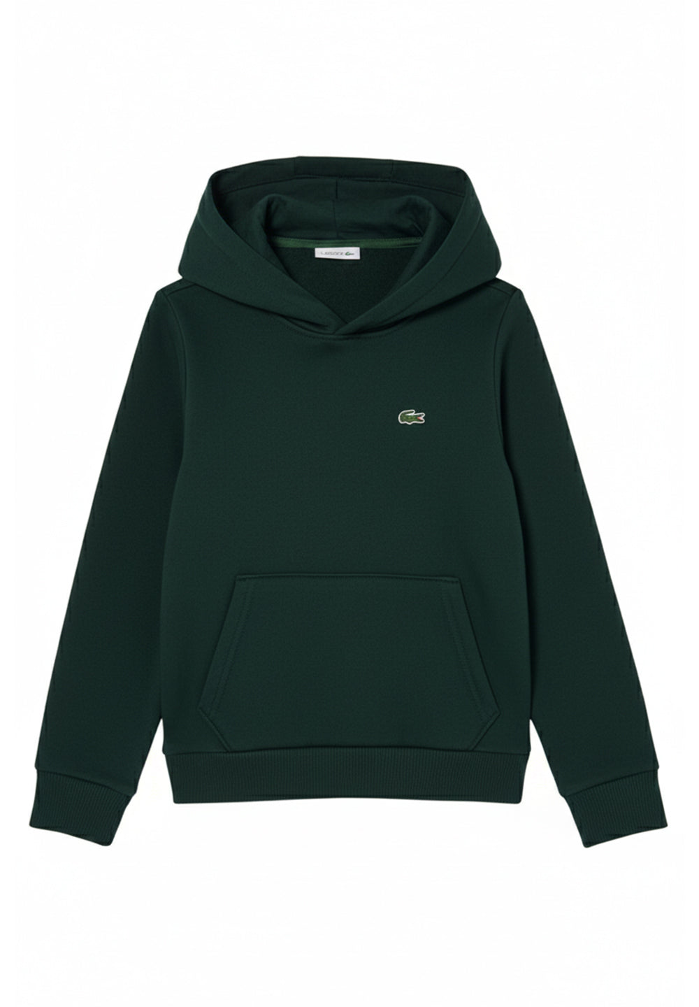 Sudadera con capucha verde para niño
