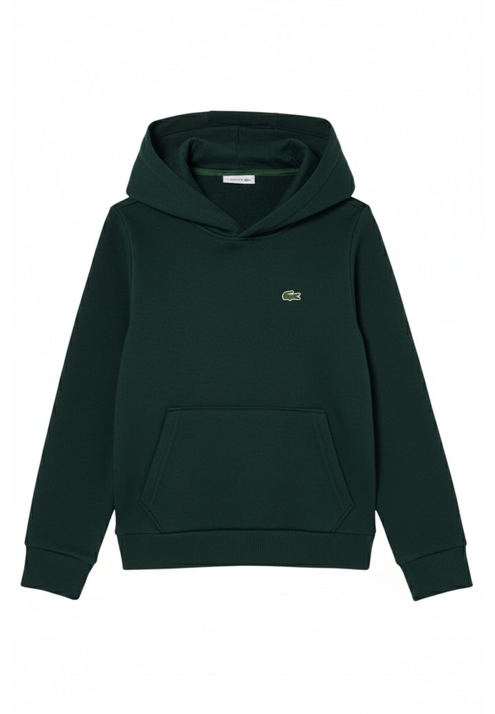 Sudadera con capucha verde para niño