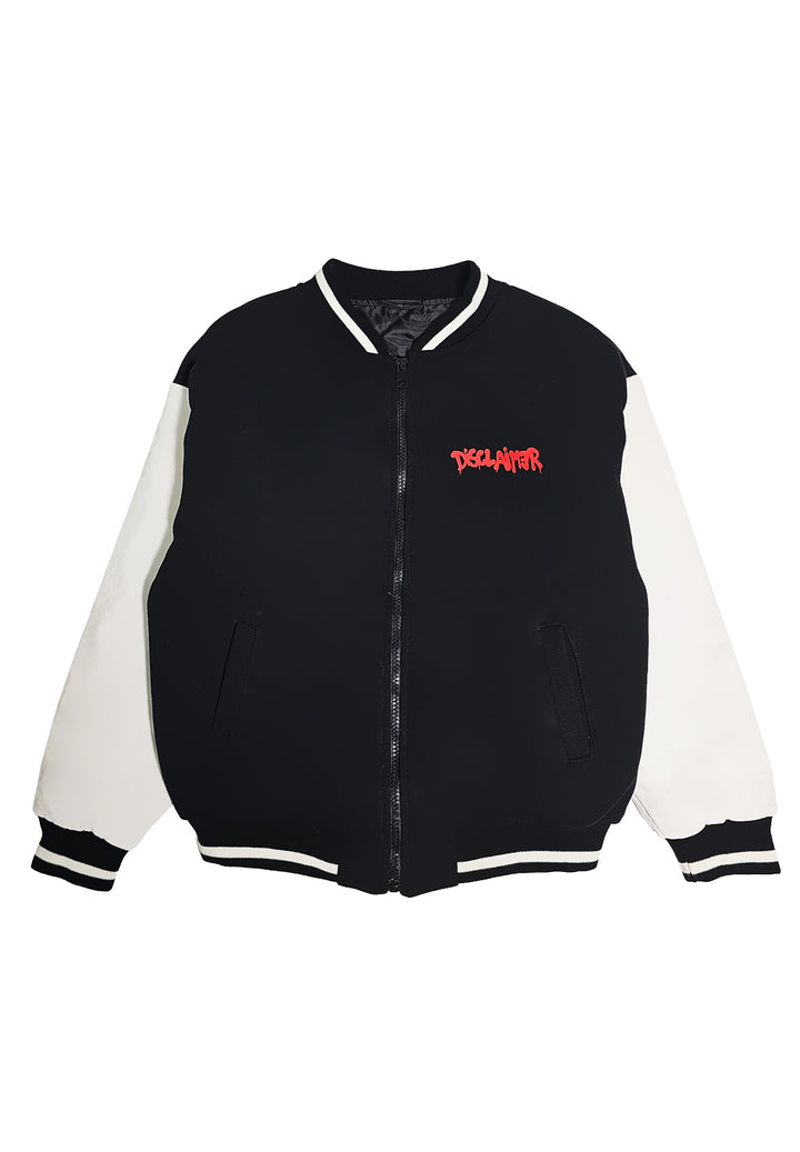 Chaqueta estilo universitario negra para niño