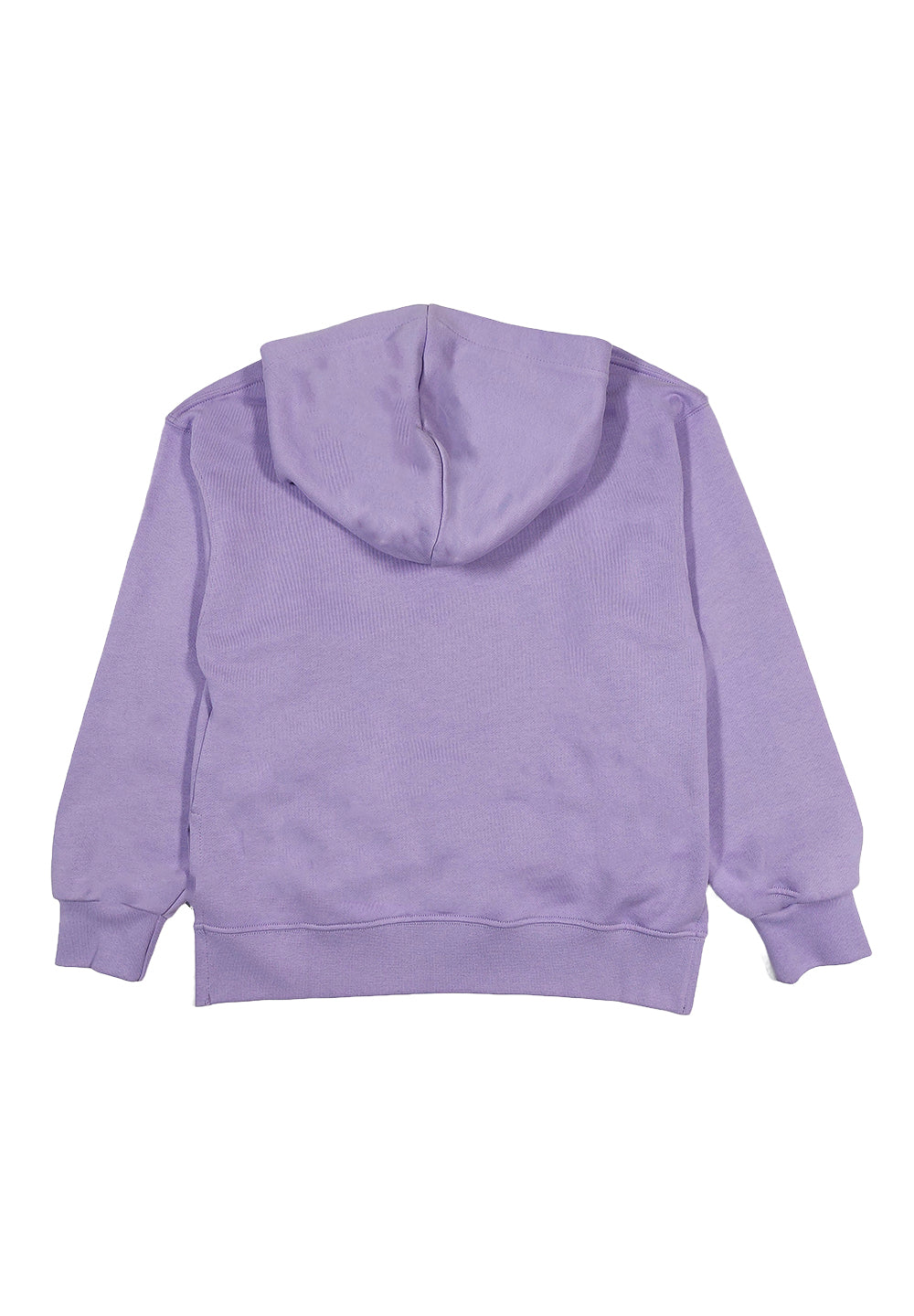 Sudadera con capucha lila para niña