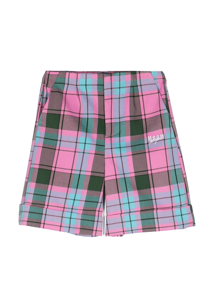 Mehrfarbige Bermudashorts für Mädchen