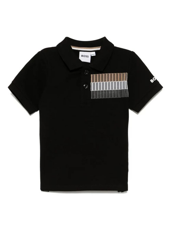 Black polo shirt for baby
