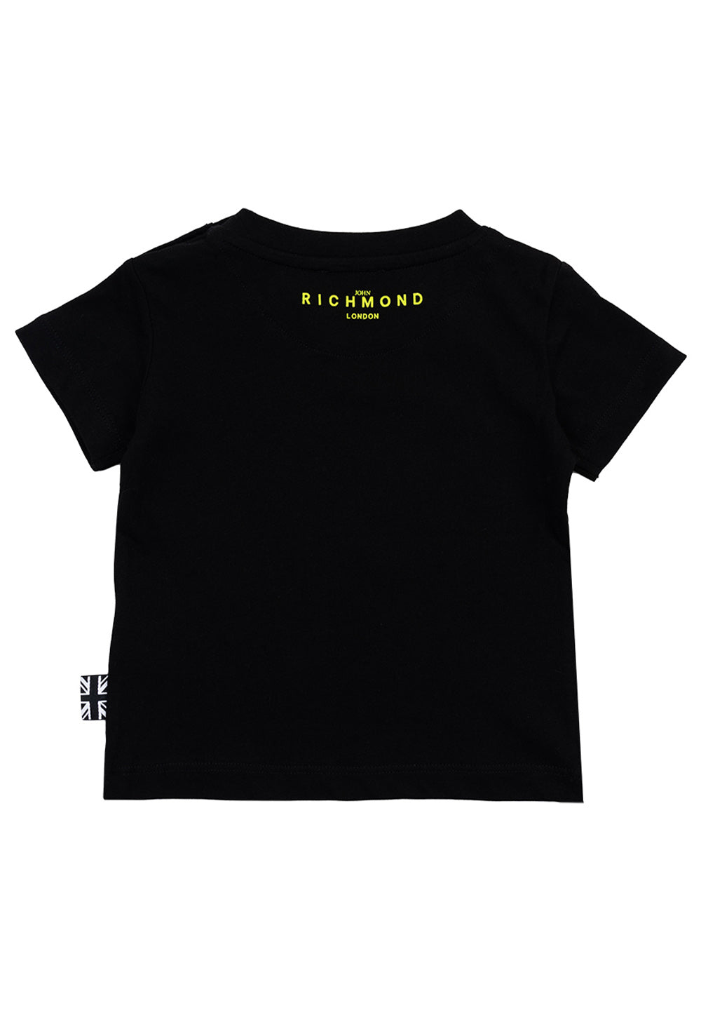 Schwarz-limettenfarbenes Baby-T-Shirt