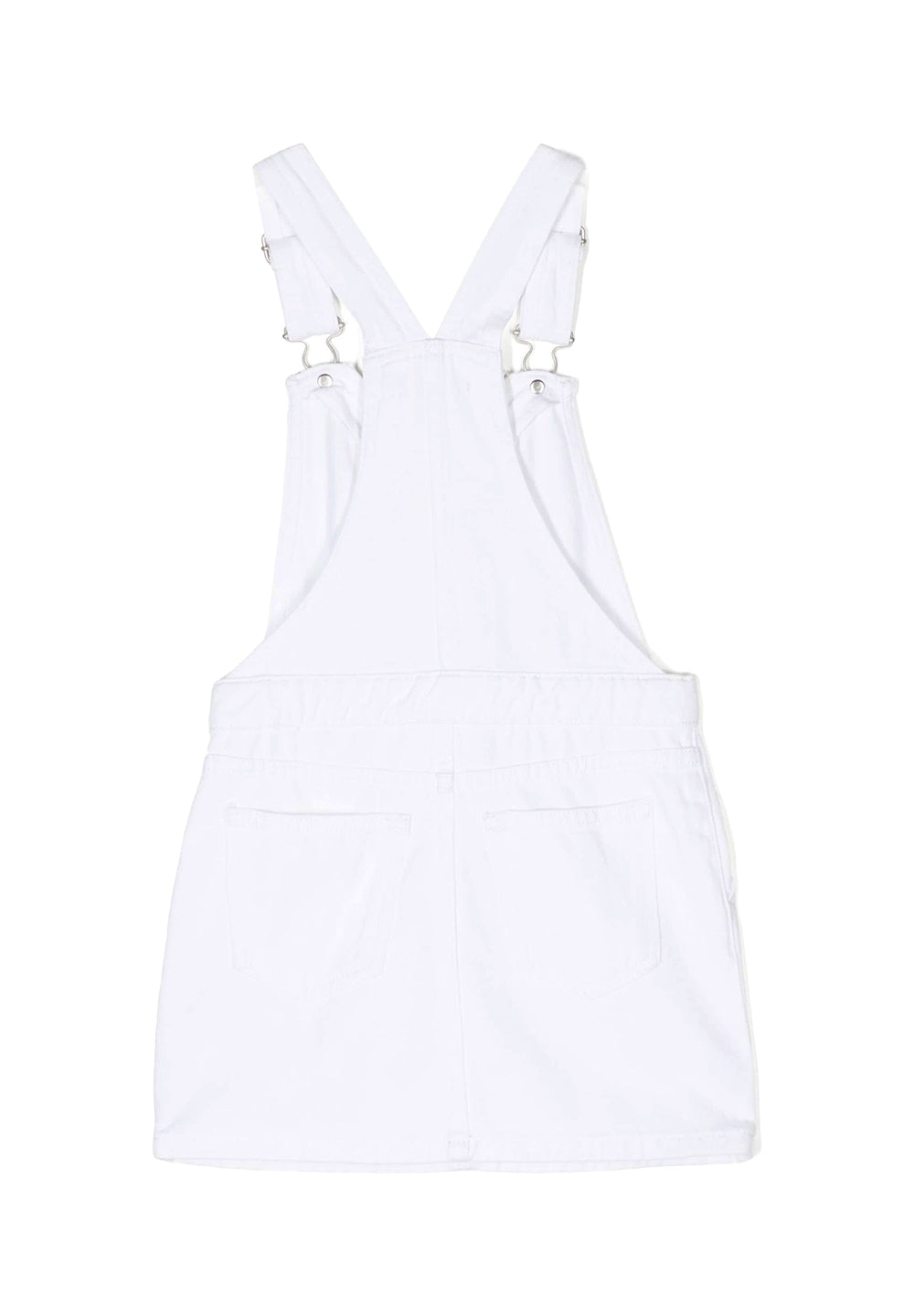 Salopette en jean blanc pour fille