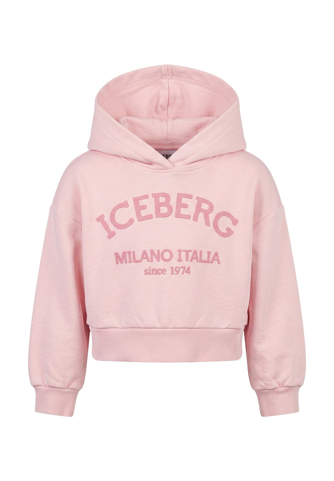 Felpa cappuccio rosa per bambina