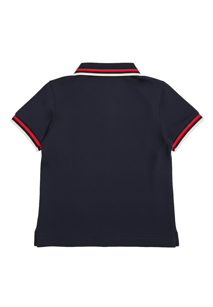 Blaues Poloshirt für Neugeborene