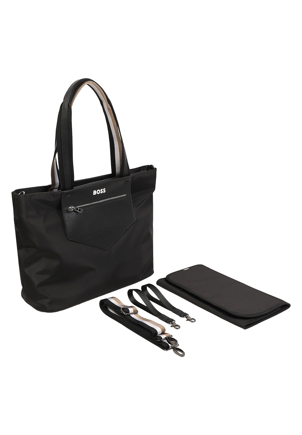 Schwarze Babytasche