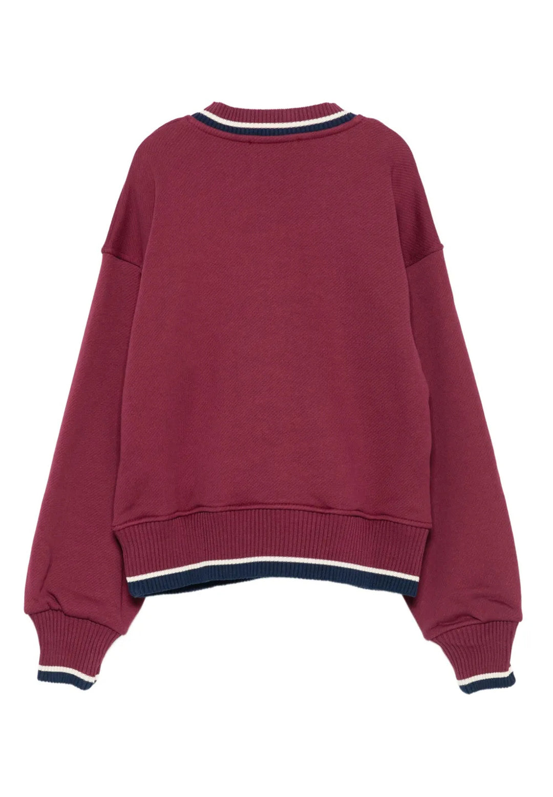 Sudadera color burdeos para niña